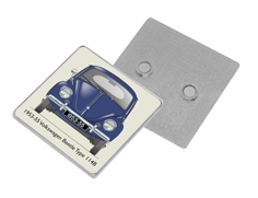 VW Beetle Type 114B 1953-55 Square Fridge Magnet